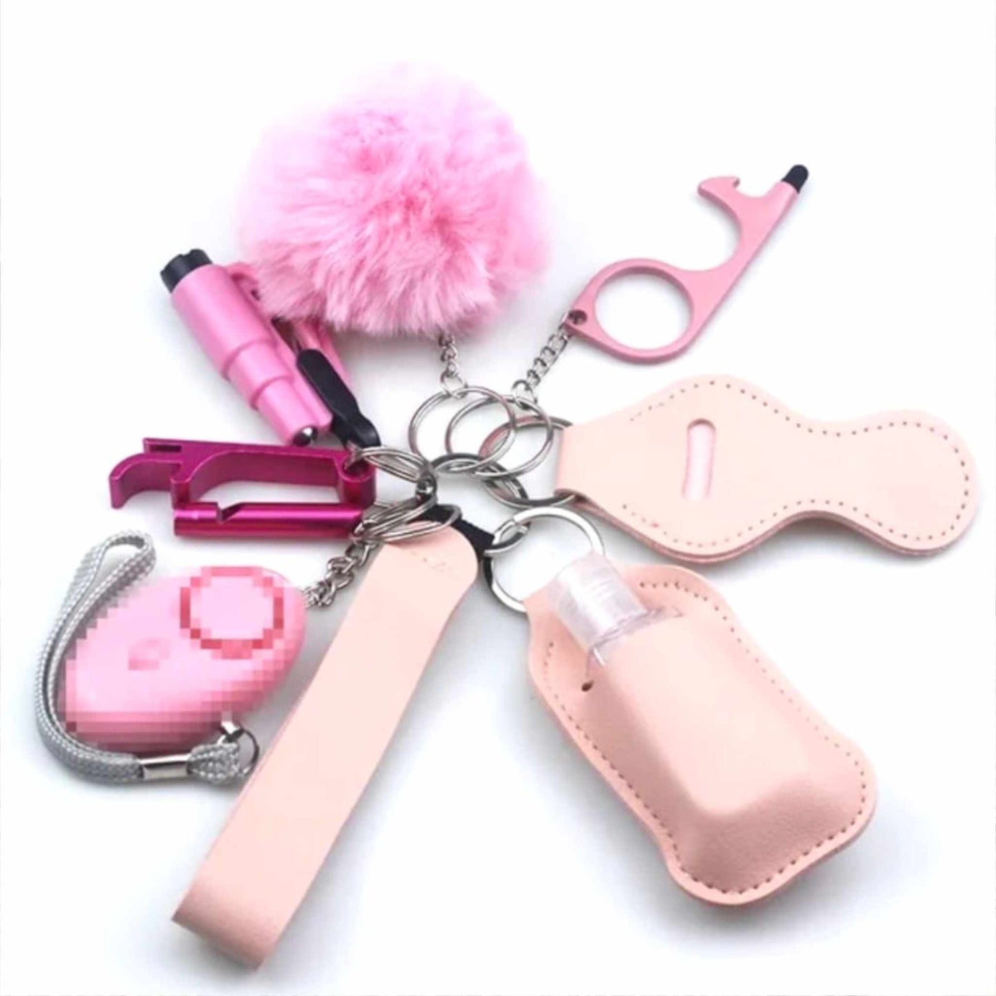 Yadira Makeup Bag & Safety Keychain On Top